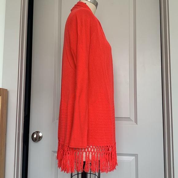 Lilly Pulitzer Tatum Cardigan in Picante Coral Orange - Picture 2 of 12